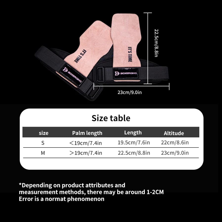 قفازات رياضية من جلد البقر، مقابض مضادة للانزلاق، حزام طاقة الوزن، وسادات رفع، حزام الرفع المميت، قفازات كروسفيت للياقة البدنية، حماية راحة اليد - 2