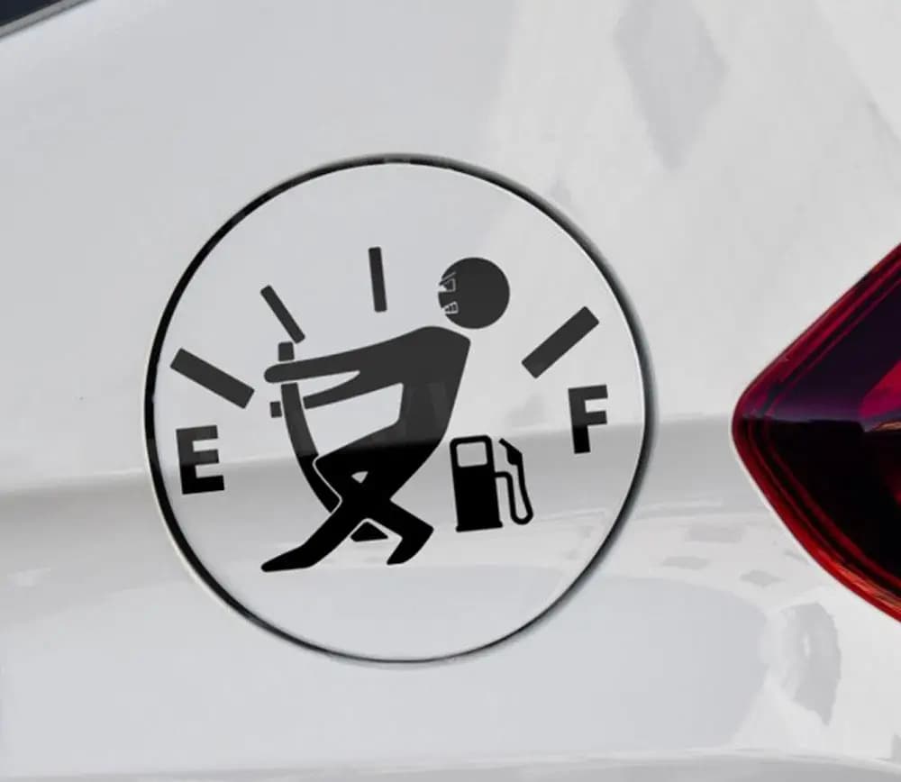 Funny Car Stickers Pull Fuel Pointer Reflective Decal Car Styling For Universal Tank Accessories One Per Set Car Sticker - 3