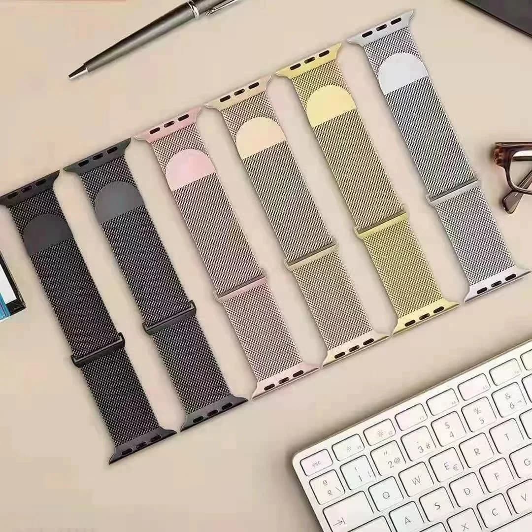 Metal Milanese Strap for Apple Watch Band Ultra3/2 49mm 11 10 9 8 7 Magnetic Bracelet iWatch 6 5 4 SE2 46mm 45mm 41mm 44mm 40mm - 4