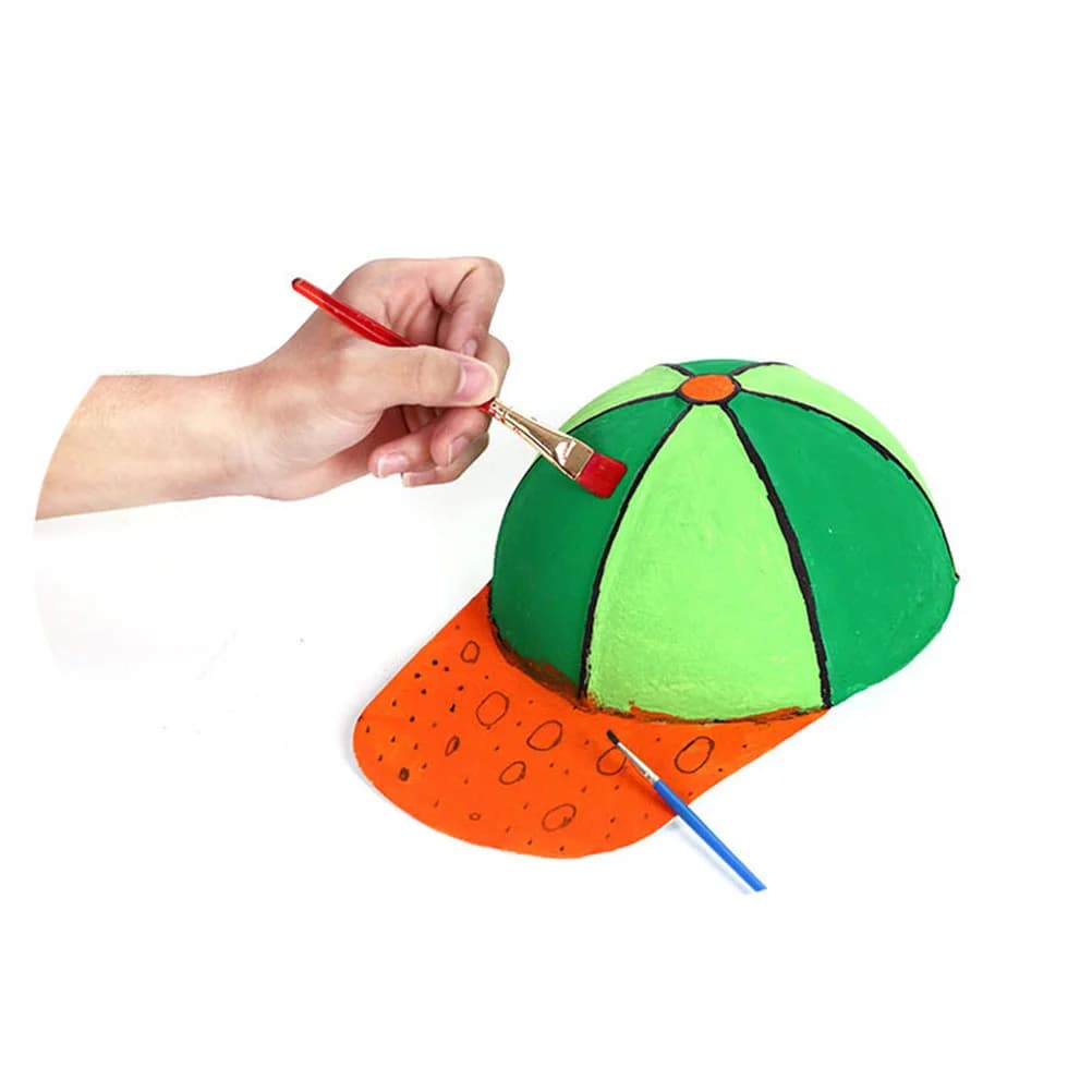 3 Pcs Cotton Baseball Hat Blank White Cap Bulk Stylish Blank Peak DIY Painting Hats Unisex - 5