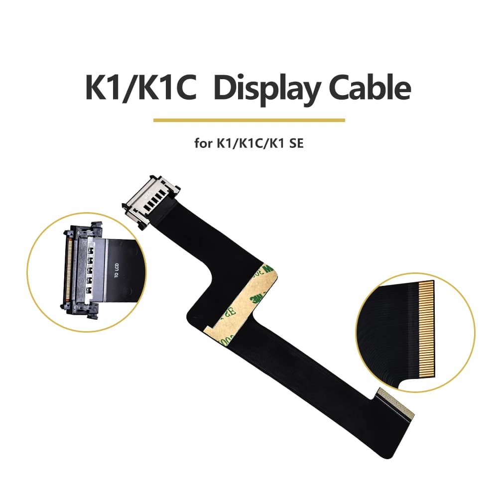 كابل توصيل شاشة عرض كرياليتي K1/K1C/إيندر 3V3 كابل FPC أسود بطول 162 مم لـ K1C إيندر 3V3 طابعة ثلاثية الأبعاد - 2