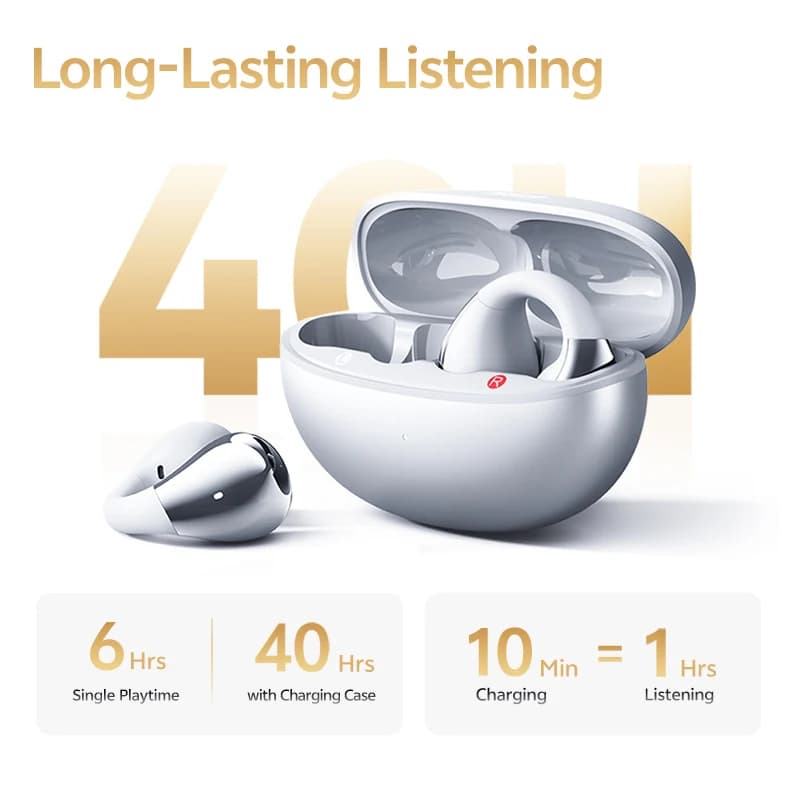 سماعات أذن QCY Crossky C30S مفتوحة الأذن قابلة للربط عالي الدقة مع LDAC سماعات رأس لاسلكية 40 ساعة تشغيل بلوتوث 6.0 سماعات رياضية HD OWS - 5