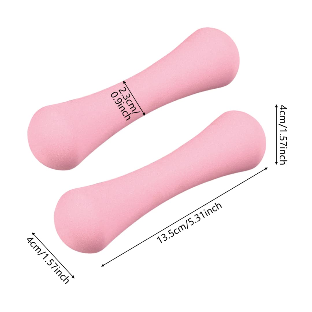 دمبل غير قابل للانزلاق ومطلي للياقة المنزلية، مثالي لتدريبات القوة للنساء - 6