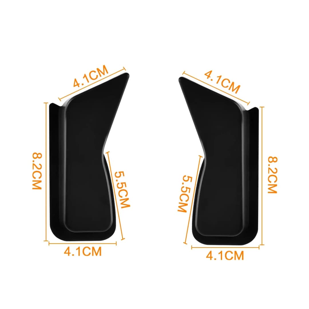 غطاء حماية سلك تسخين الزجاج الخلفي 2 قطعة أسود ABS لسيارات سوزوكي جيمني JB23 JB43 2007-2017 غطاء إزالة الضباب وصول جديد - 4