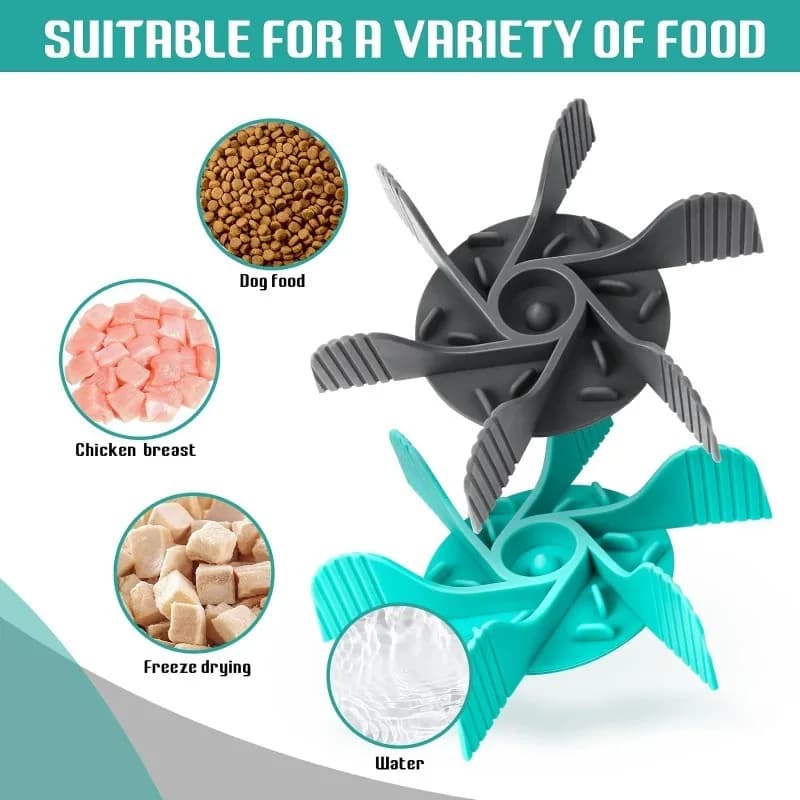 Pet Feeder Plugin Powerful Suction Cup Slow Food Anti Choking Bowl Convenient Easy Clean Extended Dogs Eating Time Pet Supplies - 5