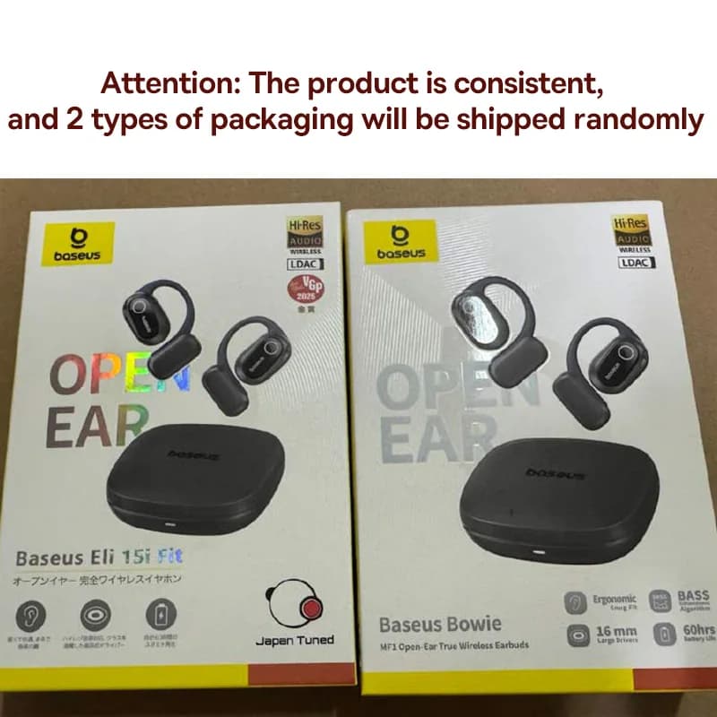 Baseus Bowie MF1/Eli 15i Fit Open-Ear Sport Wireless Earphones Bluetooth 5.4 EarHooks Big Bass Sport Earbuds 60Hrs Playtime - 6