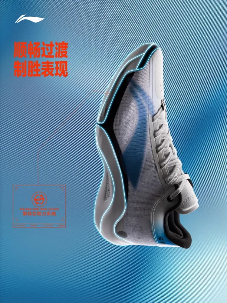 LI NING Men mid-top basketball shoes with stability, wear resistance, anti-slip, cushioning, and rebound performance - 3