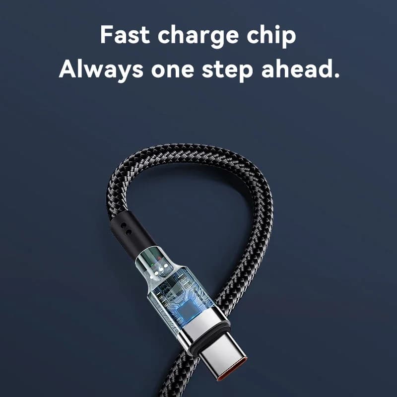 شاحن سريع 120 وات PD شحن سريع عالي الجودة USB C إلى USB نوع C كابل آيفون Xiaomi 15 Plus Pro Max Samsung S24 - 5