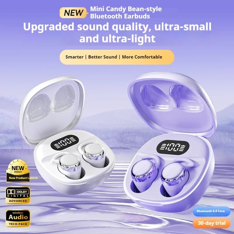 سماعات سوني إكس 62 برو الأصلية للنوم، سماعات رأس صغيرة رياضية ستيريو بلوتوث، سماعات أذن مخفية مع إلغاء الضوضاء، سماعة رأس لاسلكية - 3