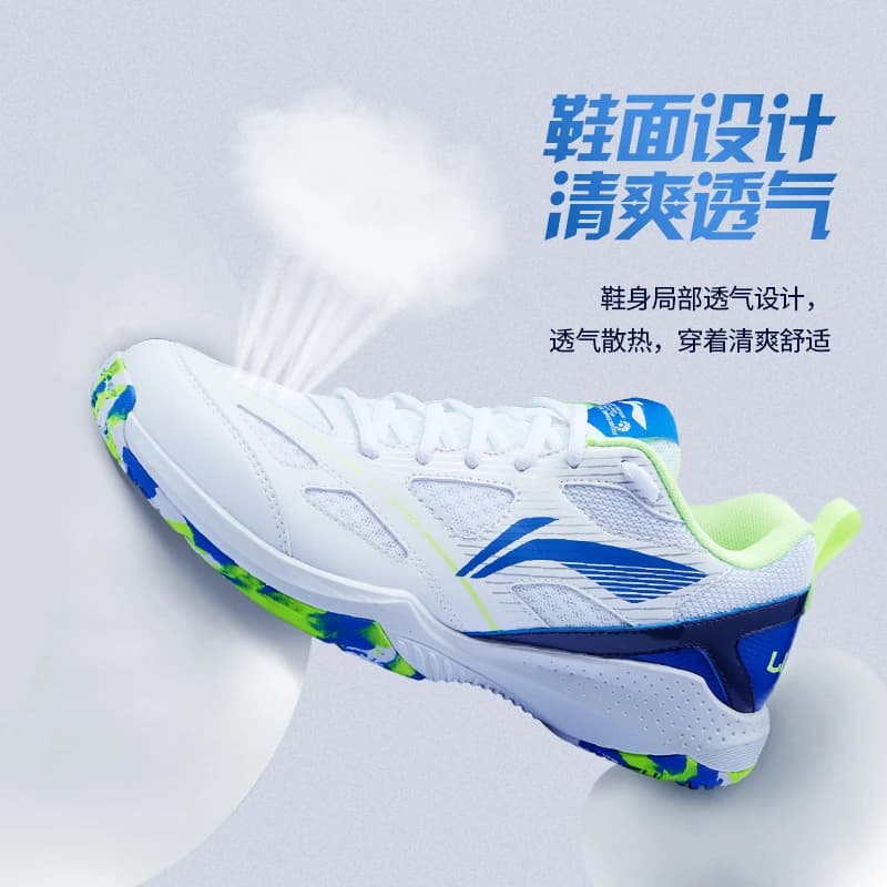 Li Ning Badminton Men's Shoes Official Flagship Genuine Spring Traceless Wear resistant Couple Low cut Sports Shoes for Women - 4