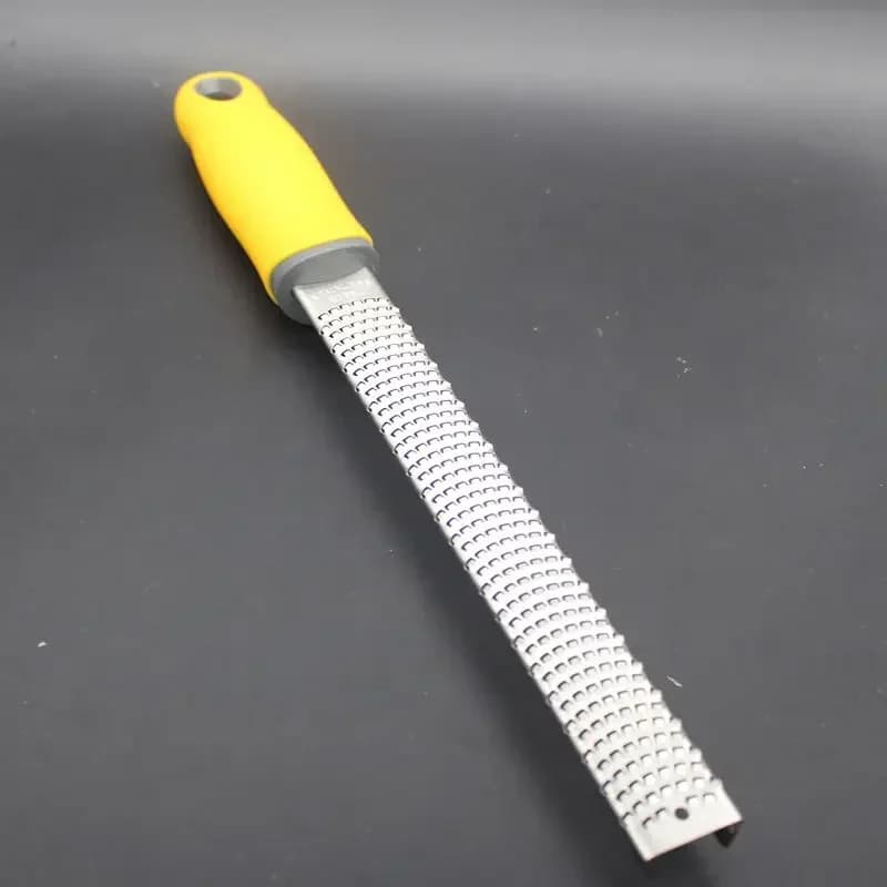 Stainless Steel Cheese Grater and Lemon Zester Gringer Cutter with Non-slip Comfort Handle with Cover - 5
