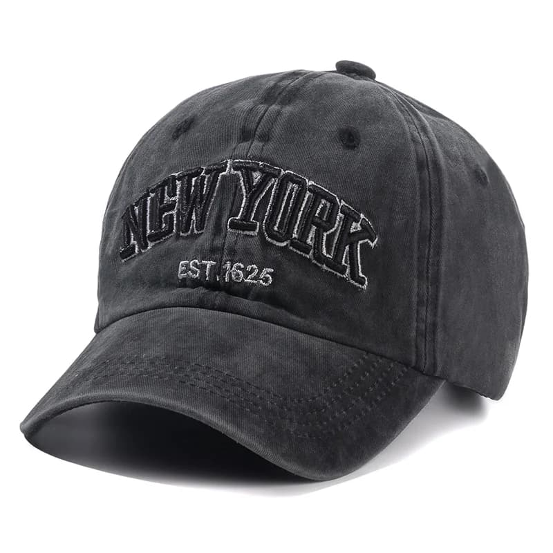 2024 New York Washed Cotton Cap For Men Women Gorras Snapback Caps Baseball Caps Sun protection Casquette Dad Hat Outdoors Cap - 3