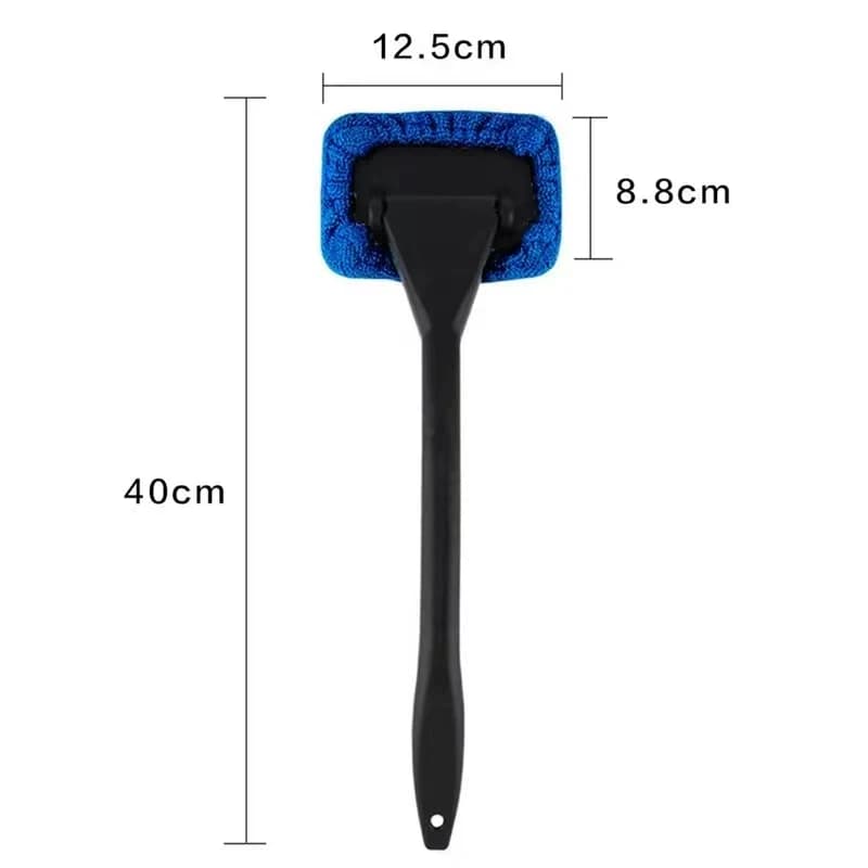 Car Window Cleaner Brush Kit Windshield Cleaning Wash Tool Inside Interior Auto Glass Wiper with Long Handle Car Accessories - 6