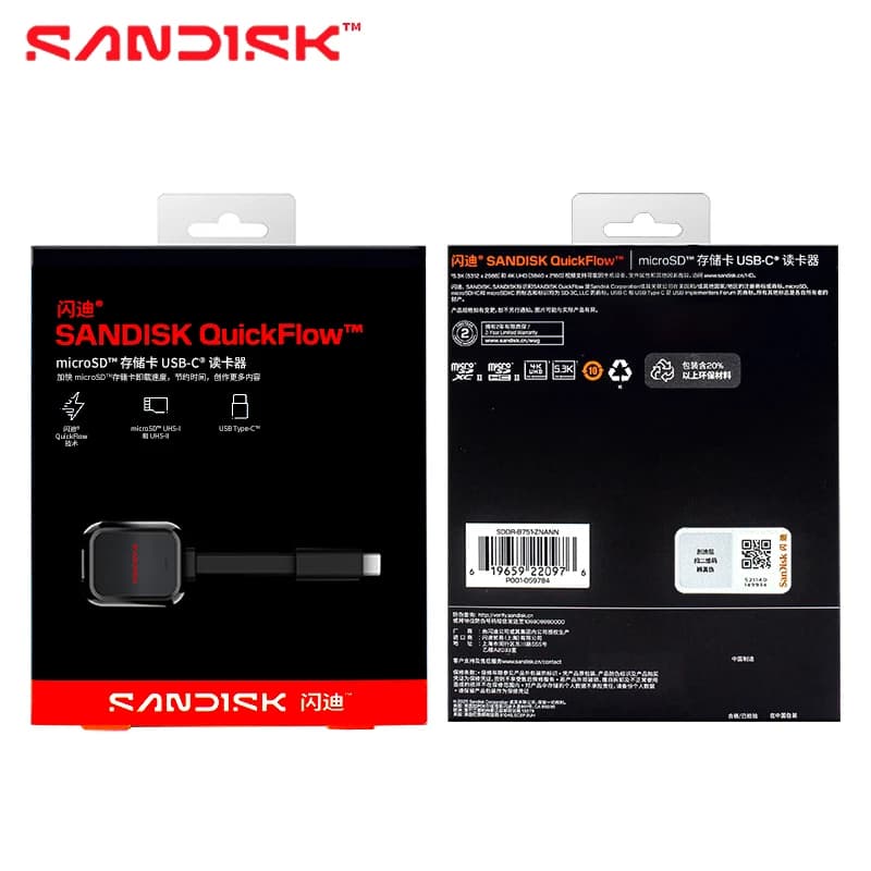 قارئ بطاقات SanDisk MobileMate USB 3.0، قارئ بطاقات microSD، بسرعة تصل إلى 170 ميجابايت/ثانية، قارئ بطاقات TF صغير - 5