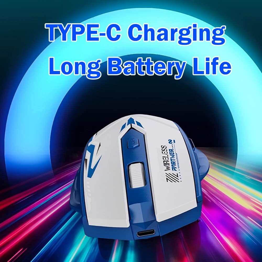 Bluetooth 5.4 Mouse Dual-Mode 2.4G Wireless Mouse 6 Buttons Gaming Mouse Office Silent Mice Rechargeable Mouse For PC Laptop - 4