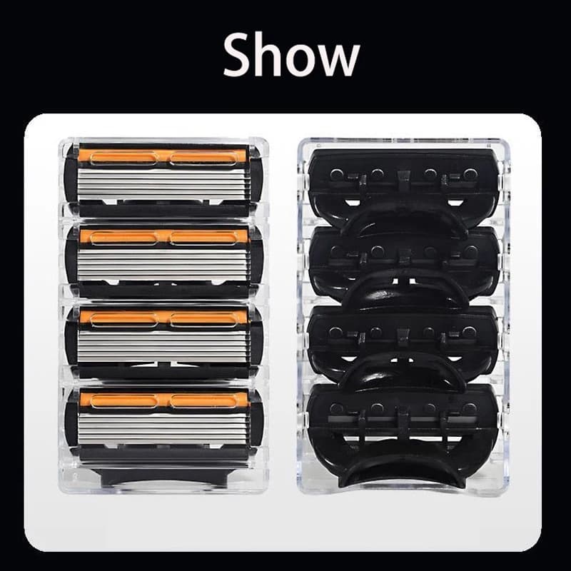 Razor Classic 6 Edge Safety Razor for Mens Shaving&Womens Hair Removal 27 Shaving Blades Manual Shaver safety razor - 4