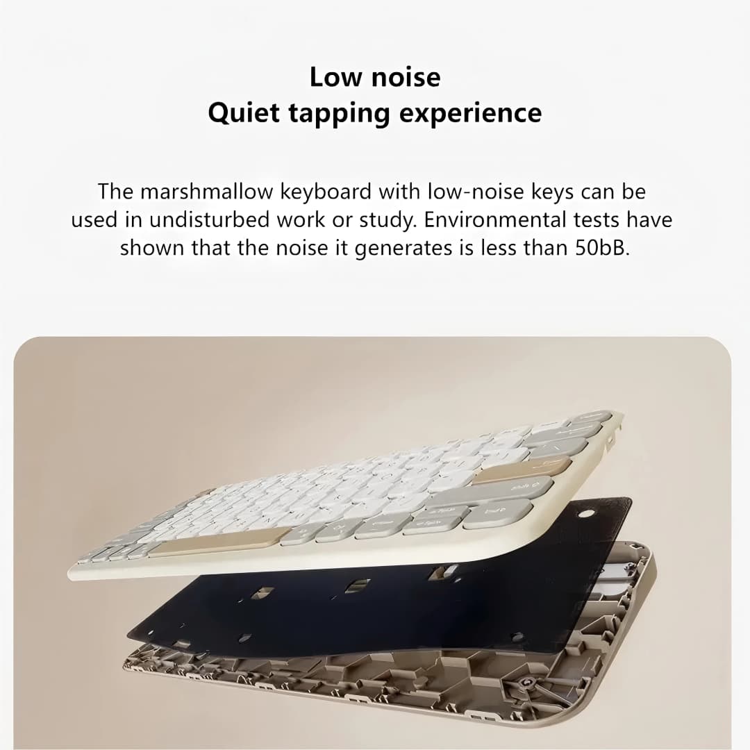 لوحة مفاتيح لاسلكية ASUS Marshmallow Keyboard KW100 - 5