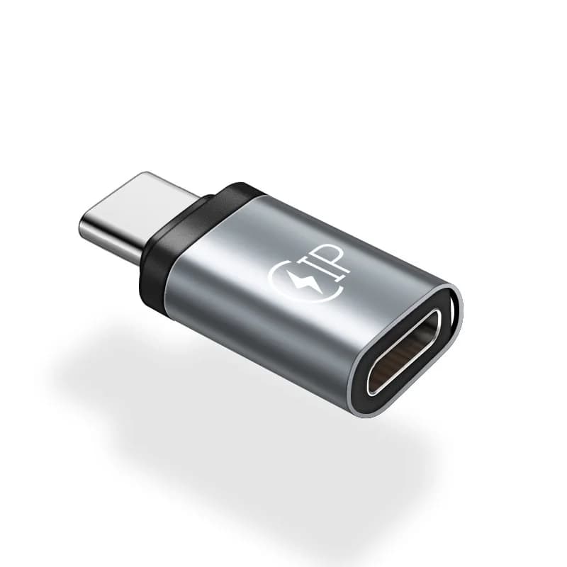 محول شحن من نوع C إلى Lightning أنثى إلى USB C ذكر، متوافق مع أجهزة iOS وAndroid للشحن السريع - 2