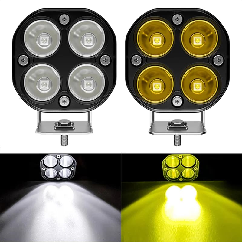 3Inch 40W Pod Lights LED Offroad Driving Fog Lights Work Auxiliary Bumper Lights Fit for Car Truck ATV UTV Boat Motorcycle - 6