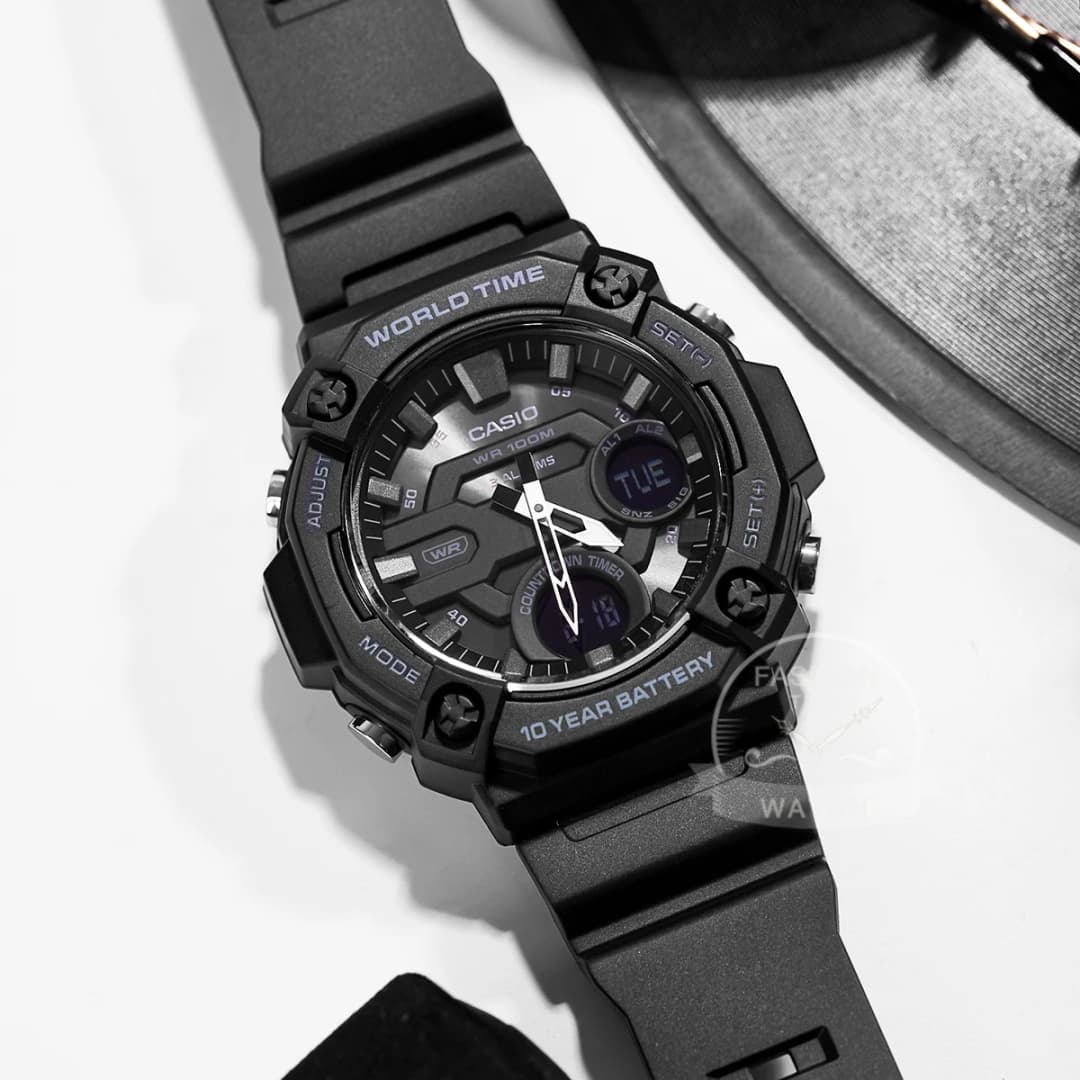 Casio Men's Dual display Multi-function electronic watch AEQ-120W series - 2