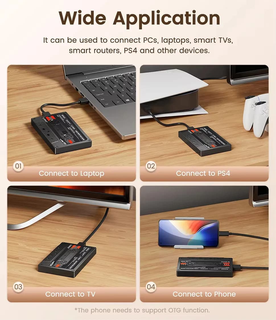 ORICO USB C SATA III كلاسيك SSD HDD6Gbps 2.5 بوصة غطاء القرص الصلب صندوق تخزين خارجي مضاد للصدمات للكمبيوتر المحمول - 3