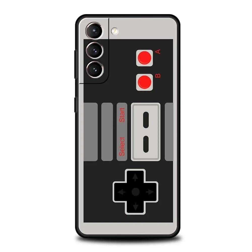 Vintage Tape Camera Gameboy Case For Samsung Galaxy Plus S24 S23 S22 S21 S20 Ultra FE 5G Plus S9 S10 S10E Phone Cover Black - 3