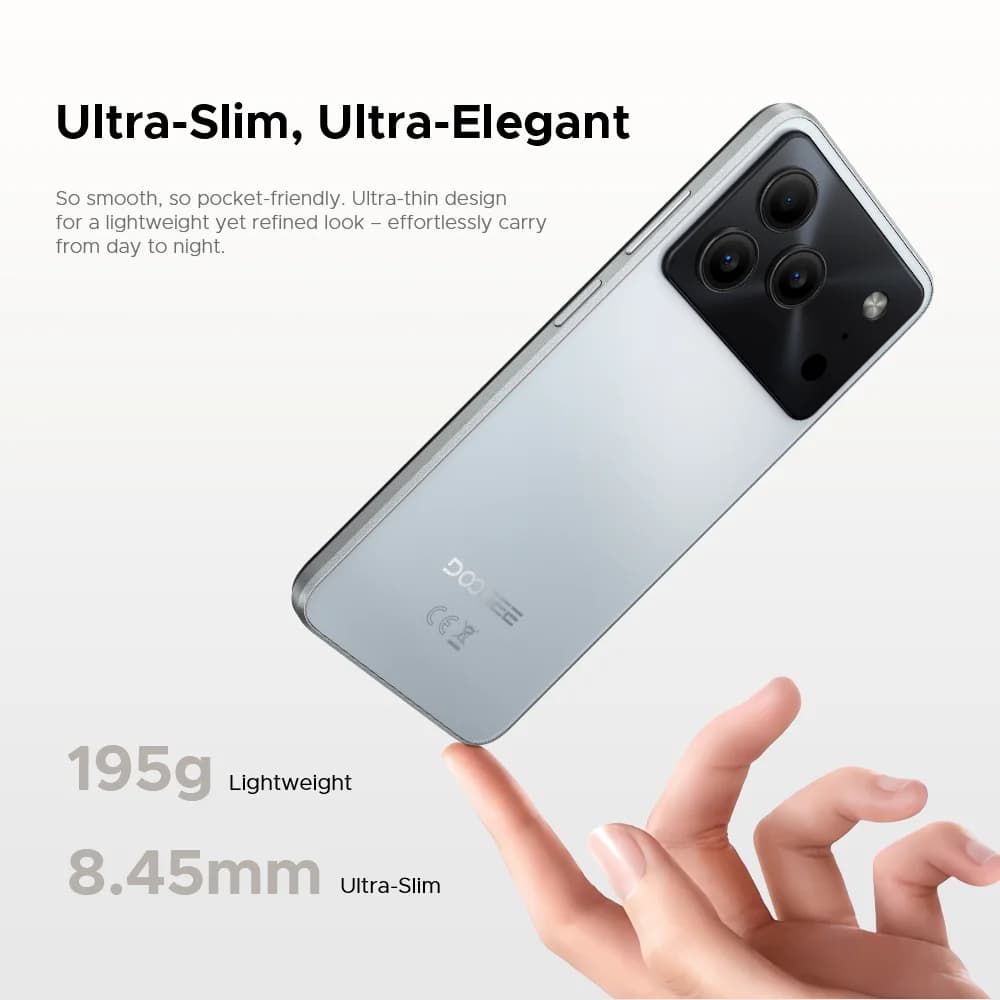 Global Version DOOGEE Note 56 Smartphone Android 16 6150mAh Large Battery 6.56'' 90Hz Display 24GB 64GB Mobile Phone - 5