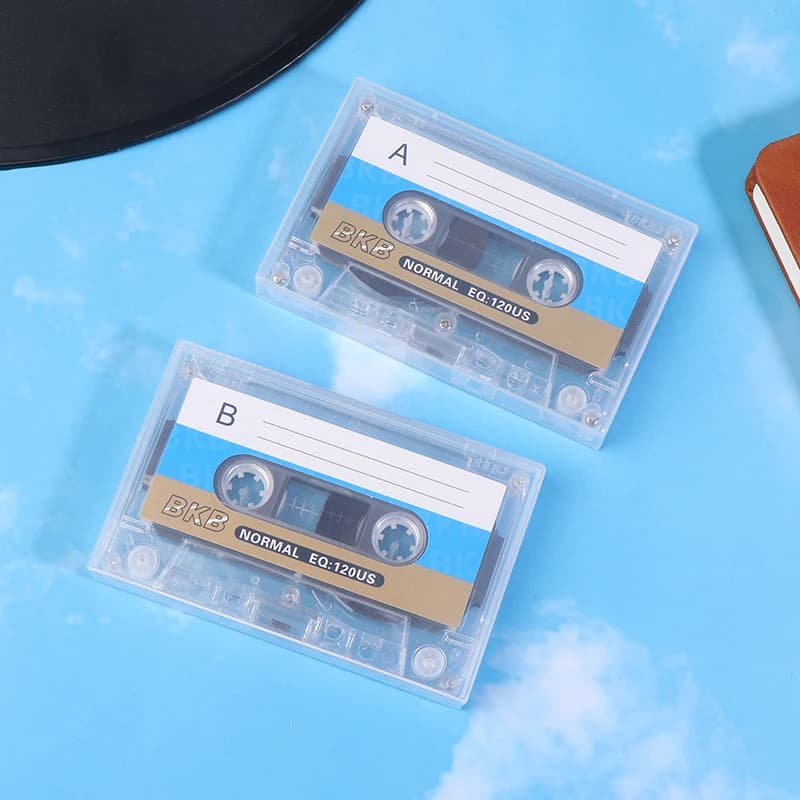 شريط تسجيل صوتي فارغ 60 دقيقة - كاسيت صوتي قابل للتخصيص DIY لهدايا أعياد الميلاد والذكرى السنوية، حفظ Retro VoiceChip - 2