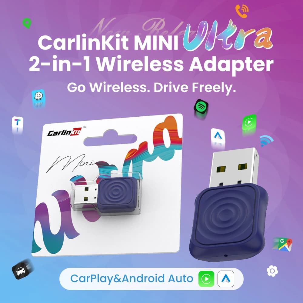 MINI 5 Pro/Mini Ultra CarlinKit Wireless CarPlay Adapter Smart CarPlay Box  for Car Plug and Play WiFi Bluetooth Auto Connection