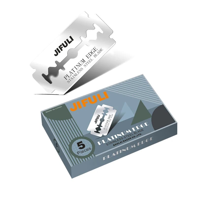50 قطعة شفرات حلاقة كلاسيكية ذات حافة مزدوجة للرجال والنساء، إزالة الشعر، شفرات من الفولاذ المقاوم للصدأ - 5