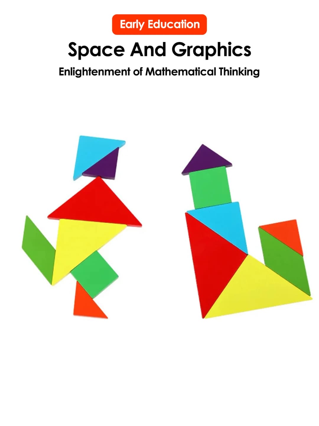 1Set Wooden Magnetic Tangram Puzzle Book Educational Toys For Children Baby Kid Portable Montessori Learning Intelligence - 6