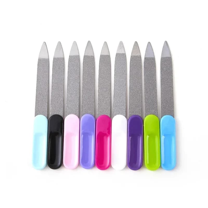 5PCS/Set Double-Sided Nail Files Strong Edge Nail Art Files Metal Callus Dead Remover Sharpening Tools For Beauty Nail Pedicure - 2