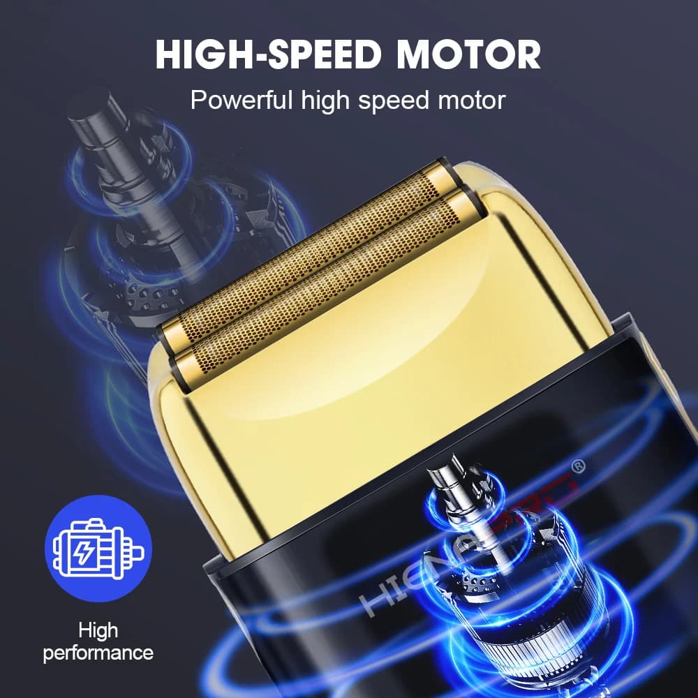 HIENA shaving machine men Electric shaver Hair clipper Rechargeable Metal Housing Pro Electric Shaver For Men Electric home - 6