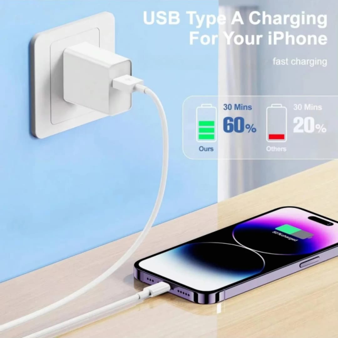 35W PD Original Fast Charging USB Cable For iPhone 11 12 13 14 Pro XS Max XR X 6 6S 7 8 Plus SE USB C Quick Charge Phone Cables - 6