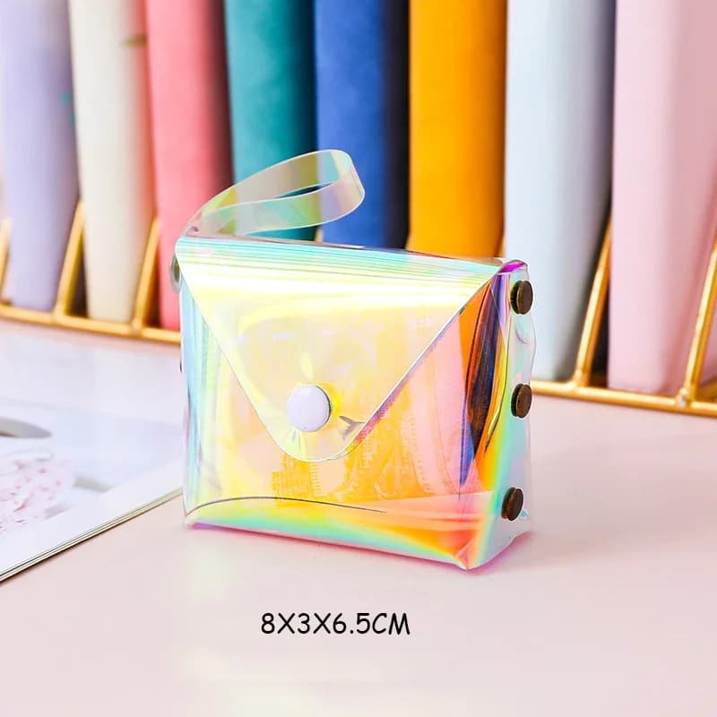 PVC Transparent Cosmetic Bag Women Makeup Storage Clear Organizer Wash Travel Portable Toiletry Multifunction Purse Pouch Bag - 5