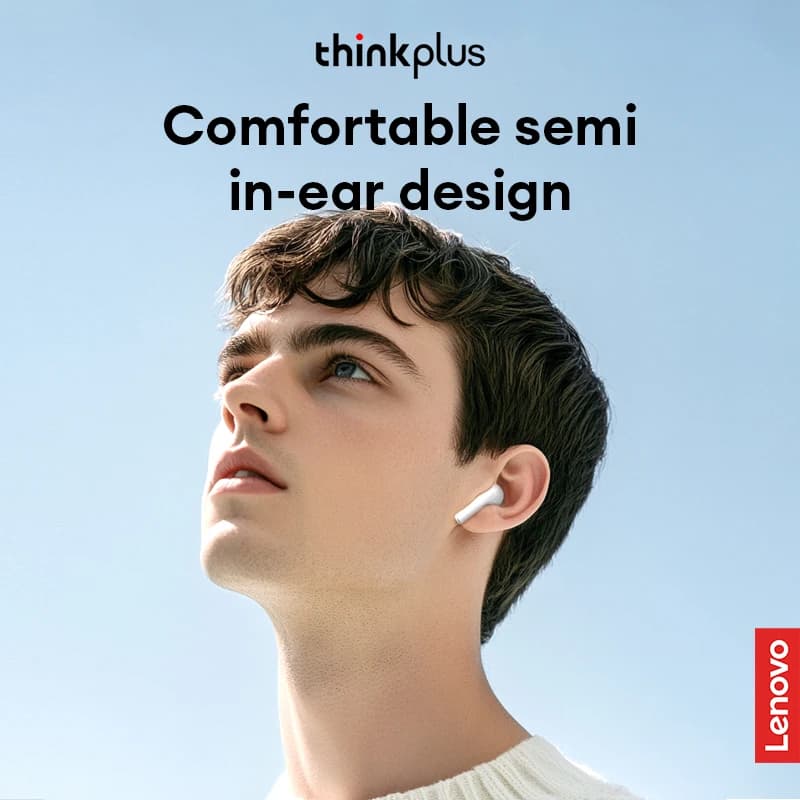اختيار سماعات أذن لينوفو LP23 الأصلية بلوتوث لاسلكي حقيقي 5.4 سماعات أذن ألعاب انتظار طويل صوت عالي الدقة سماعة رأس مع ميكروفون جديدة - 4