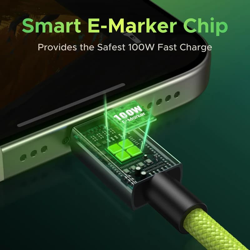 كابل USB-C إلى USB-C من UGREEN إصدار Genshin Impact بقوة 100 واط للشحن السريع لهواتف سامسونج وآيفون 16 و15 - 6