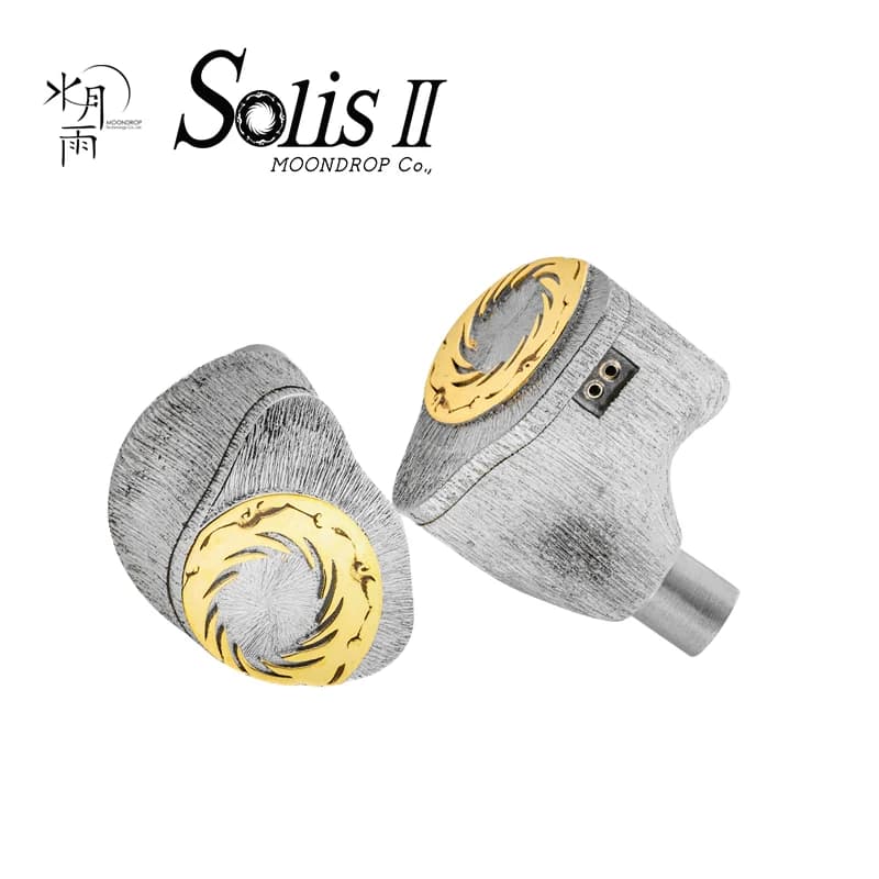 سماعة أذن هايبرد Moondrop Solis II 2DD+2BA+4EST Solis 2 يدوية الصنع بتجاويف فضية و0.78 2Pin قابلة للتبديل