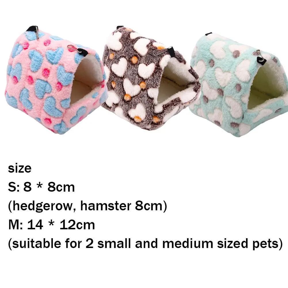 Warm Hamster House Soft Beds And Houses Rodent Cage For Hamster Hedgehog Squirrel Rats Cotton Guinea Pig Accessories Animal - 6