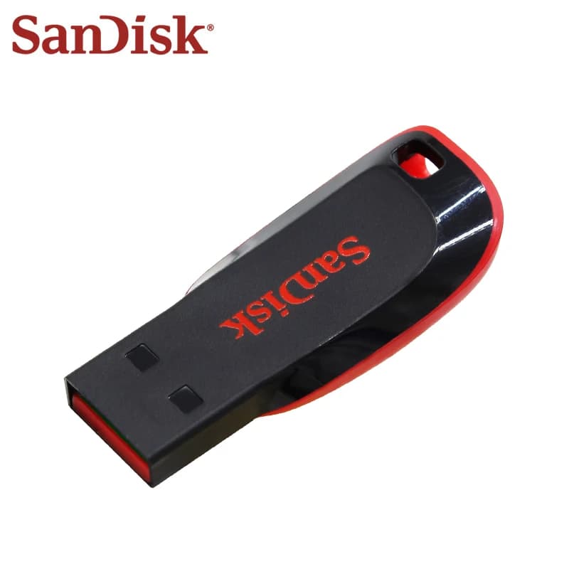 SanDisk Cruzer Blade USB 2.0 فلاش درايف CZ50 16GB 32GB 64GB 128GB ذاكرة فلاش أصلية للكمبيوتر - 4