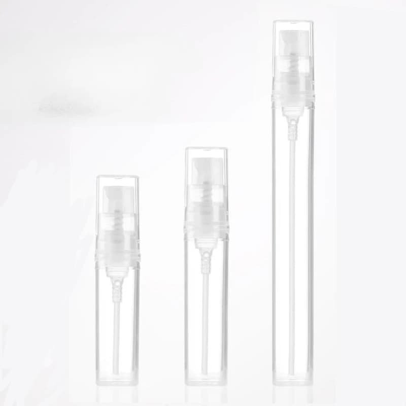 5 قطع زجاجات رذاذ بلاستيكية شفافة صغيرة 2 مل-10 مل، رشاش عطر فارغ، زجاجات عينات للسفر، سائل عطر أساسي - 2