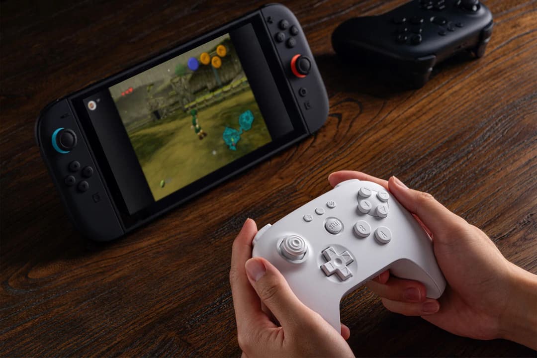 وحدة تحكم 8BitDo 64 بلوتوث مع عصي تحكم بتأثير هول لمحاكاة 3D، نينتندو سويتش، سويتش 2، ويندوز وأندرويد، كمبيوتر - 3