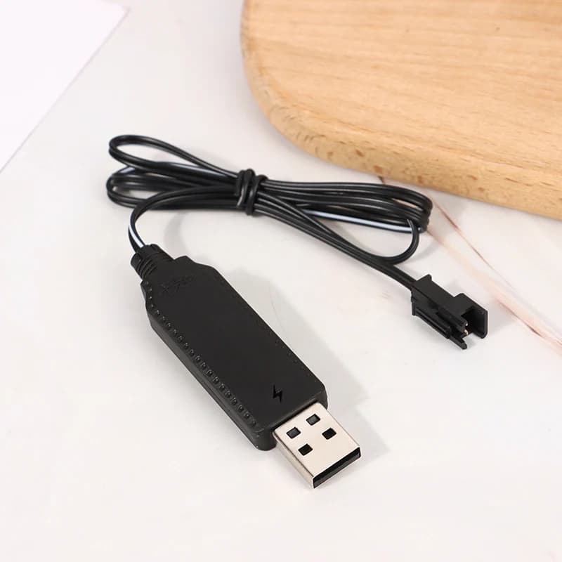 كابل شاحن USB ل 3.7 فولت شاحن بطارية ليثيوم SM-2P إلى الأمام RC سيارة أجزاء الطائرات أجهزة الاستقبال عن بعد لعبة الطائرات الملحقات - 4
