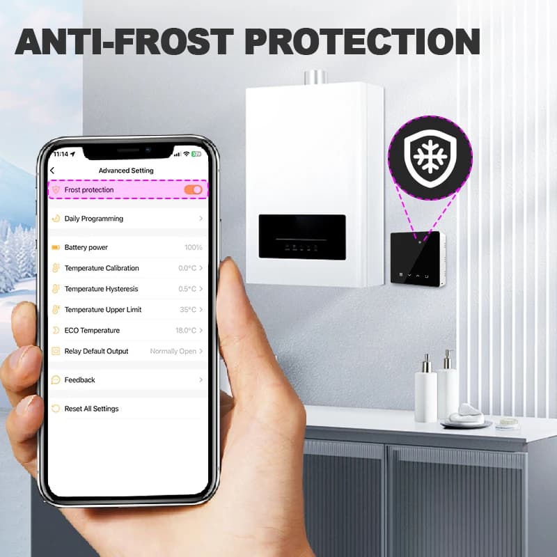 Tuya Smart Thermostat Water Gas Boiler WiFi ZigbeeBattery Wireless Floor Heating Temperature Remote Controller Google Home Alexa - 6