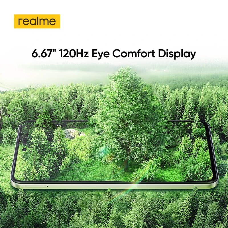هاتف realme P3 Lite بتقنية NFC وبطارية 6300 مللي أمبير وشحن 15 واط وشاشة 6.67 بوصة بمعدل تحديث 120 هرتز وكاميرا 50 ميجابكسل بمعالج UNISOC T7250 - 4
