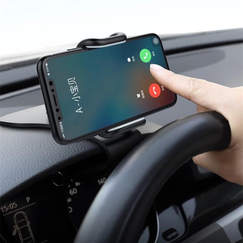 Universal Car Phone Holder Dashboard Vent Clip Mount Hands-Free Mobile Bracket for iPhone Samsung GPS Navigation Stand