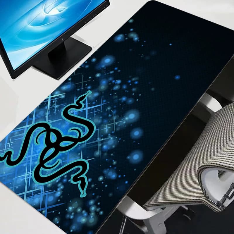 لوحة ماوس Razer notbook كبيرة لألعاب الأنمي ولوحة مفاتيح متينة غير قابلة للانزلاق وسجادة كمبيوتر وحصيرة مكتب 90x40 - 4