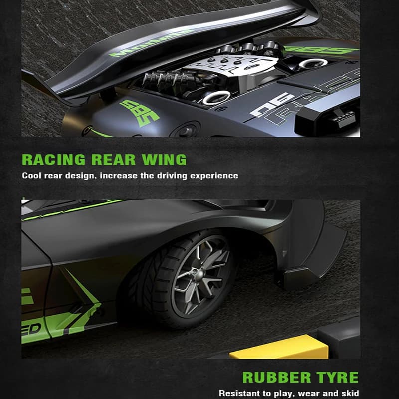 سيارة RC عالية السرعة 1/18، انجراف، سيارة رياضية، تحكم عن بعد، لعبة سباق، هدية عيد ميلاد للأولاد - 5