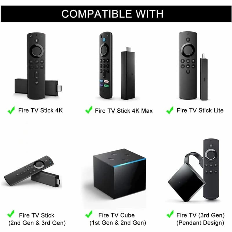 Replacement Bluetooth Voice Remote Control for Fire TV Stick 4K Max 3rd Gen Stick Lite Cube Smart TV Controller Works with Alexa - 3
