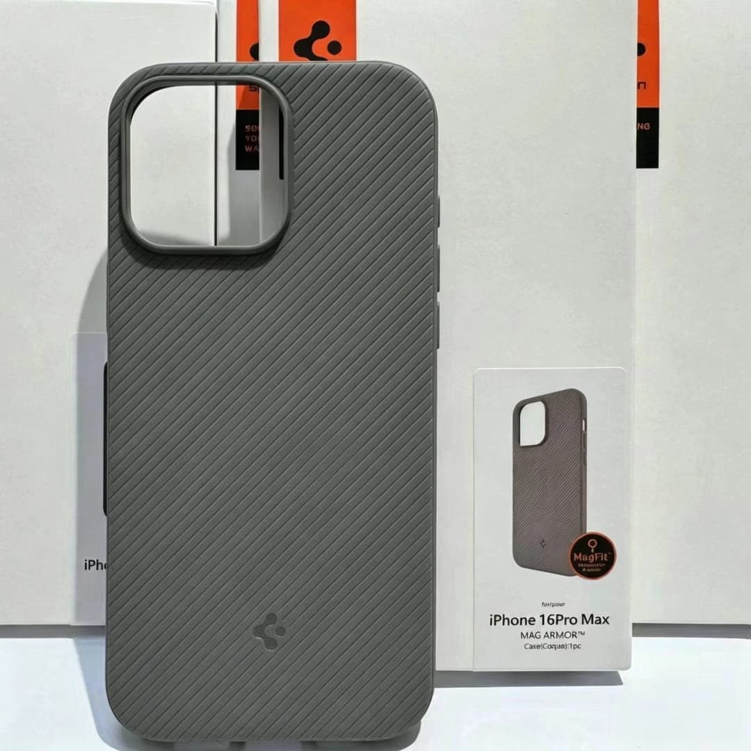Spigen Magsafe Diagonal Pattern Case for iPhone 16 Promax, Magnetic Phone Case with Anti-Drop Protection - 6